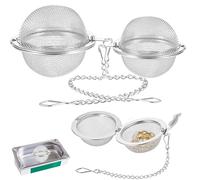Yuanwovv Paquete de 3 cestas limpiadoras de joyas, cesta de acero inoxidable para piezas pequeñas y solución más limpia con cerradura y gancho (2, 2.8, 4 pulgadas), Size-1, Acero inoxidable 304, No es