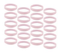Yuanyifenglin 20 pulseras de silicona que brillan en la oscuridad, pulseras luminosas para niños, adultos, perfectas para eventos nocturnos, fiestas, deportes, talla única, Silicona, No es una piedra