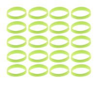 Yuanyifenglin 20 pulseras de silicona que brillan en la oscuridad, pulseras luminosas para niños, adultos, perfectas para eventos nocturnos, fiestas, deportes, talla única, Silicona, No es una piedra