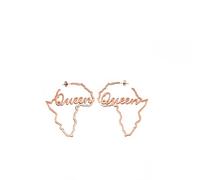 YUANYIRAN Aretes De Oreja De Mapa Africano - Bandera Étnica Ahueca hacia Fuera Pendientes Exagerados Más Grandes Country Hip Hop World Pendientes Patrióticos para Mujeres Regalos De Joyería para D