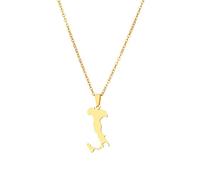 YUANYIRAN Italia Mapa Colgante Collar - Pareja Unisex Collar Joyería Étnico Encanto Bandera Colgante Mapa Patriótico Hip Hop Joyería Moda Personalidad Conmemorar Regalo,Gold,50Cm/19.6 In