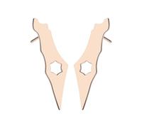 YUANYIRAN Mapa De Israel para Mujer Pendientes De Botón - Pendientes Creativos Huecos De Contorno Simple Pendientes De Hip Hop Étnicos Exagerados Europeos Y Americanos para Regalos De Damas,Oro