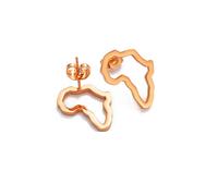 YUANYIRAN Mini Aretes De Oreja con Mapa De África - Aretes Pequeños Africanos Tradicionales Étnicos para Mujeres Pendientes Personalizados Patrióticos del Mundo De Hip Hop para Damas Regalos De Jo