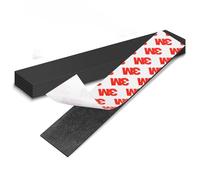 YuanYouTong Tiras magnéticas autoadhesivas, paquete de 10 cintas magnéticas de 120 x 20 mm con respaldo adhesivo 3M, tira adhesiva fuerte magnética flexible para cuchillos, para nevera, estantes de