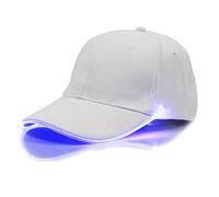 YUANYUYING Gorra con luz LED, sombrero de festival, traje de fiesta, gorra de béisbol unisex ajustable para escenario de club de festival (Azul)