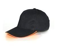 YUANYUYING Gorra con luz LED, sombrero de festival, traje de fiesta, gorra de béisbol unisex ajustable para escenario de club de festival (Naranja)