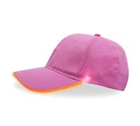 YUANYUYING Gorra con luz LED, sombrero de festival, traje de fiesta, gorra de béisbol unisex ajustable para escenario de club de festival (Naranja)