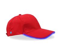 YUANYUYING Gorra con luz LED, sombrero de festival, traje de fiesta, gorra de béisbol unisex ajustable para escenario de club de festival (Azul)