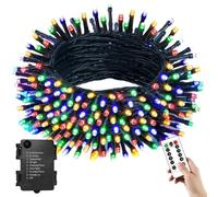 YUANYUYING Luces de cadena de batería con control remoto, luces de hadas de control remoto 4M 40LED, impermeable operado con caja de batería para jardín, patio, cerca (colorido)