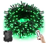 YUANYUYING Luces de cadena de batería con control remoto, luces de hadas de control remoto 4M 40LED, impermeable operado con caja de batería para jardín, patio, cerca (verde)