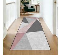 YUANZHI Alfombra Pasillo 110 x 180 cm Base de Goma, Lavable, de Pelo Corto Alfombras de Pasillo, Lavable Alfombra a Medida, Contemporánea para Cocina, Lavadero, B