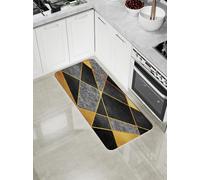 YUANZHI Alfombra Pasillo 55 x 230 cm Antideslizante, Anti Manchas, Lavable Alfombra Larga Pasillo, Cocina a Medida, Contemporánea para Oficina, Cocina, A