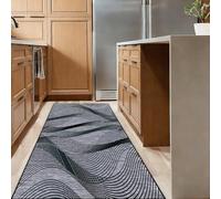 YUANZHI Alfombra Pasillo 75 x 120 cm Base de Goma, Lavable, de Pelo Corto Alfombras de Pasillo, Lavable Alfombra a Medida, Contemporánea para Cocina, Lavadero, F