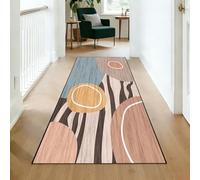 YUANZHI Alfombra Pasillo 75 x 180 cm Base de Goma, Lavable, de Pelo Corto Alfombras de Pasillo, Lavable Alfombra a Medida, Contemporánea para Cocina, Lavadero, A