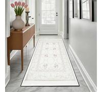 YUANZHI Alfombra Pasillo 95 x 350 cm Antideslizante, Anti Manchas, Lavable Alfombra Larga Pasillo, Cocina a Medida, Contemporánea para Oficina, Cocina, C