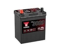 YUASA Batería 36, Ah 330, A/EN YBX3055 L 187mm B 127mm H 227mm Compatible con SUZUKI SWIFT III MZ, EZ, CHEVROLET SPARK M300, TOYOTA Yaris Hatchback P1