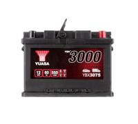YUASA Batería 60, Ah 550, A/EN YBX3075 L 243mm B 175mm H 175mm Compatible con FORD Fiesta Mk6 Hatchback CB1, CCN, JA8, JR8 MONDEO IV Turnier BA7, OPEL Corsa D Hatchback S07 Insignia A Sports Tourer