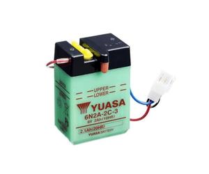 YUASA BATERIA 6N2A-2C-3 abierto - sin ácido