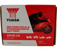 Yuasa Batería 6V 4A 6N4B-2A CC0,40A sin ácido 102x48x96mm