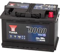 YUASA Batería 70, Ah 760, A/EN YBX9096 L 278mm B 175mm H 190mm Compatible con VW Polo V Hatchback 6R1, 6C1 Golf 7 Hatchback 5G1, BQ1, BE1, BE2, PEUGEOT 208 I Hatchback CA, CC, OPEL Corsa D Hatchback