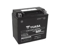 Yuasa Batería YTX14-WC precargada sin mantenimiento para ATV