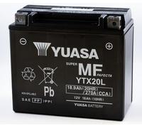Yuasa YTX20L 12V 270 CCA Batería AGM VRLA para moto libre de mantenimiento