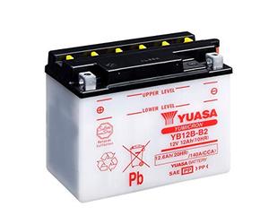 YUASA BATERIA YB12B-B2 abierto - sin ácido