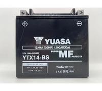 Yuasa Batería YTX14-BS | Batería de repuesto para moto Suzuki DL V-Strom 1000 2001/2010