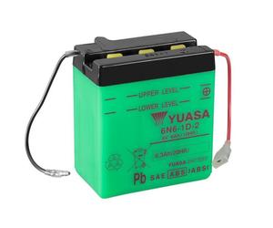 YUASA BATERÍA YUASA convencional YUASA sin acid pack - 6N6-1D-2 Batería sin paquete ácido