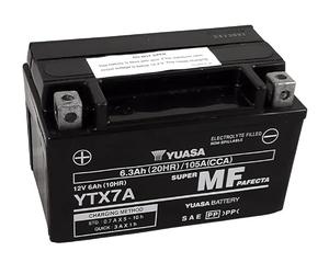 YUASA Batería YUASA YUASA W/C sin mantenimiento activada de fábrica - YTX7A FA Batería libre de mantenimiento