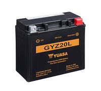 Yuasa GYZ20L 12V 250 CCA Batería de moto AGM libre de mantenimiento
