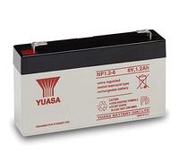 Yuasa NP1.2-6 6V Batería de Plomo-ácido, Alarma de Respaldo de UPS y batería de Emergencia (Paquete de 1)