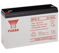 Yuasa NP10-6 - Batería Recargable de Plomo 6 V (187-4,8mm)