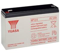 Yuasa NP12-6 - Batería de plomo de 6 V (Faston 250-6,3 mm)