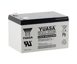 Yuasa REC14-12 12V Batería Cíclica Plomo-Ácido Ciclo Profundo | Sin Mantenimiento, Ciclo Profundo, Ideal Scooters Movilidad y Carritos Golf, Fiable
