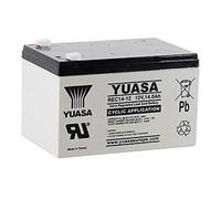 Yuasa REC14-12 - Batería de plomo (12 V, 14 Ah, 6,3 mm, compatible con 12 Ah, 13 Ah, 15 Ah)