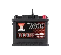 Yuasa YBX3063 SMF Batería, 12V, 45Ah, 440A, 207mm x 175mm x 175mm