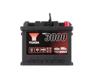 Yuasa YBX3063 SMF Batería, 12V, 45Ah, 440A, 207mm x 175mm x 175mm