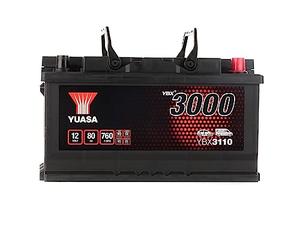 Yuasa YBX3110 SMF Batería, 12V, 80Ah, 760A, 317mm x 175mm x 175mm