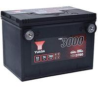 Yuasa YBX3780 - Batería de coche de alto rendimiento sellada de alto rendimiento, 12 V, 74 Ah, 740 CCA
