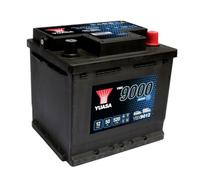 Yuasa YBX9012 12V 50Ah 520 CCA Batería Coche AGM Start Stop | Tecnología AGM Start Stop Plus, Alta Durabilidad Cíclica, Carga Dinámica, Antiderrames