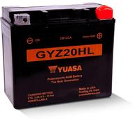 YUASA YUASA SIN MANTENIMIENTO Batería YUASA con Acid Pack - GYZ20HL Batería AGM libre de mantenimiento