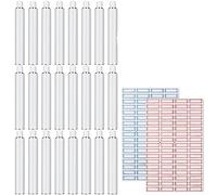 Yuattory 24 Tubos de Pintura de Aluminio VacíOs, Tubos de Pintura de 20 Ml para Hacer Pintura y Almacenar Pintura Restante, Aceite AcríLico