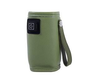 Yuattory Calentador de Agua de Leche USB para Cochecito de Viaje, Bolsa Aislada, Calentador de BiberóN de Lactancia para, Seguro para Invierno Al Aire Libre, Verde