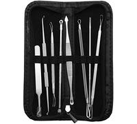 Yuattory Kit de herramienta Removedor de cabeza negra profesional Extractor de manchas espinilla comedon acnecabeza negra de acero inoxidable Herramienta de belleza