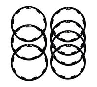 Yuauy Arandela de volante de bicicleta, espaciador de casete para auriculares, soporte inferior, eje de volante para bicicleta de carretera MTB de 1 mm, 1,5 mm, 1,85 mm, 2 mm, 2,18 mm, 2,35 mm, 2,5 mm