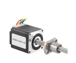 YUBAOLI Motor Lineal de 28 Pasos for husillo de Bolas for Impresora: Alto par, Control de precisión y Funcionamiento Suave(28HB28-SFU0802 100MM)