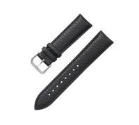 YUBAOLI Watch straps,12/14/16/18/20/22mm Colored Lychee Grain Soft Cowhide Watch Strap for Analogue Watch(Black,20mm)