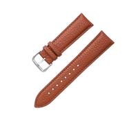 YUBAOLI Watch straps,12/14/16/18/20/22mm Colored Lychee Grain Soft Cowhide Watch Strap for Analogue Watch(Light Brown,16mm)