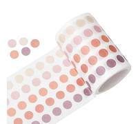 YUBBAEX Cinta adhesiva redonda de Morandi Washi, 1250 puntos, para Bullet Journal Planner, Scrapbooking 6,5 x 25,4 cm (Corberry Berry) (Carbera de Morandi), cinta adhesiva redonda, 1250 puntos, para